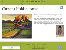 Tablet Screenshot of christinamadden.com